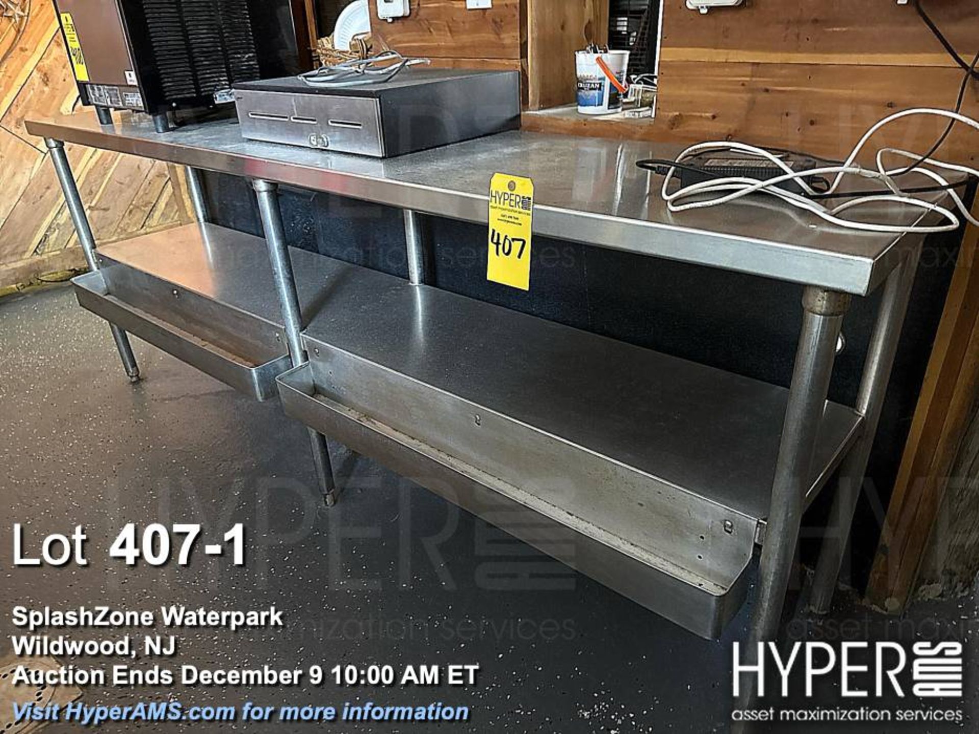 Stainless Steel Work Table, 72"x30"x34", 2 Shelves, Under-shelf Storage