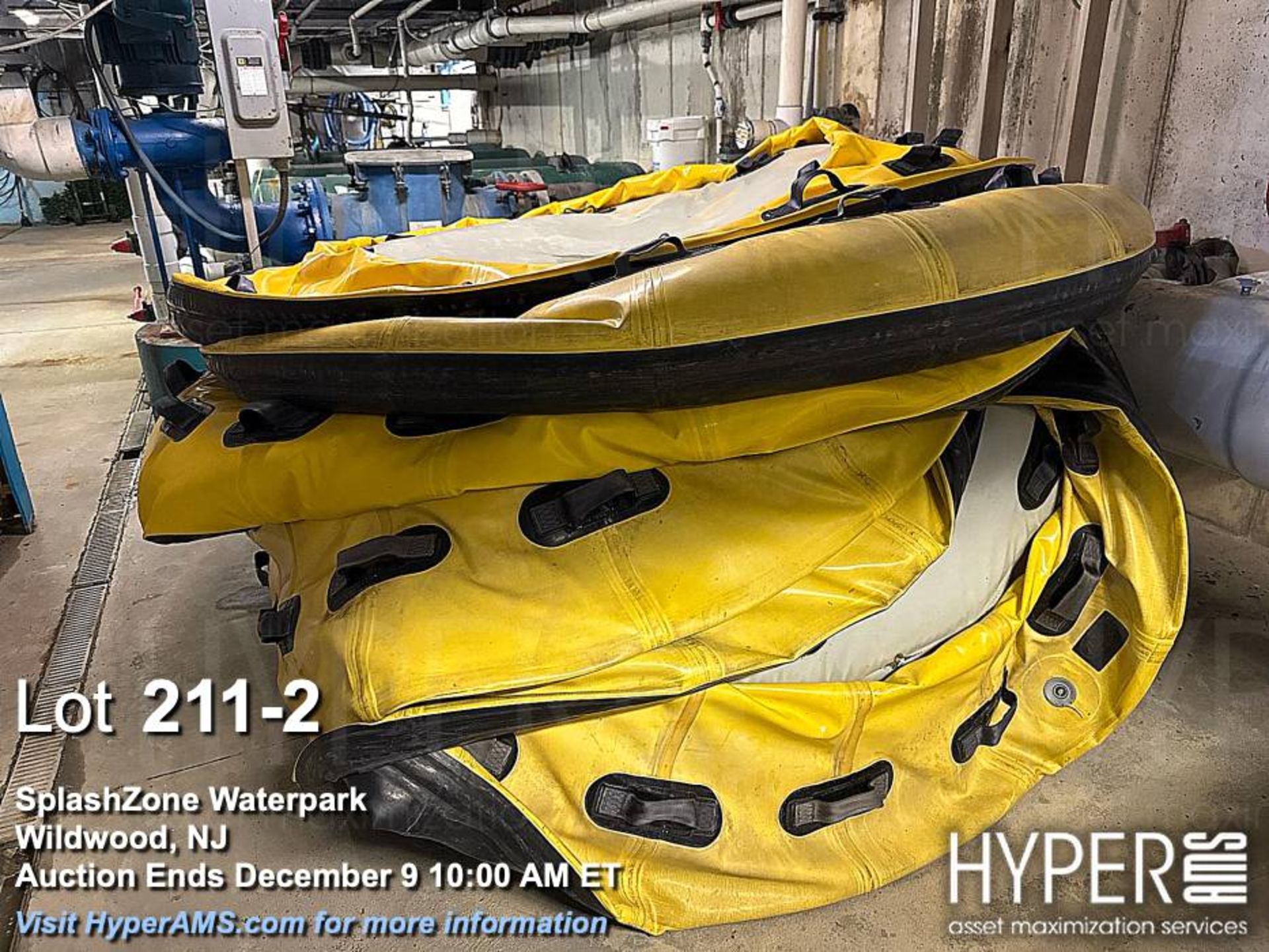 (6) ZEBEC family rafts, 7 Feet Wide For "C" Tower five person slide â"Beast of the Eastâ€ - Image 2 of 3