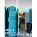 Lot of (25) Stackable Outdoor Plastic Adirondack Chairs