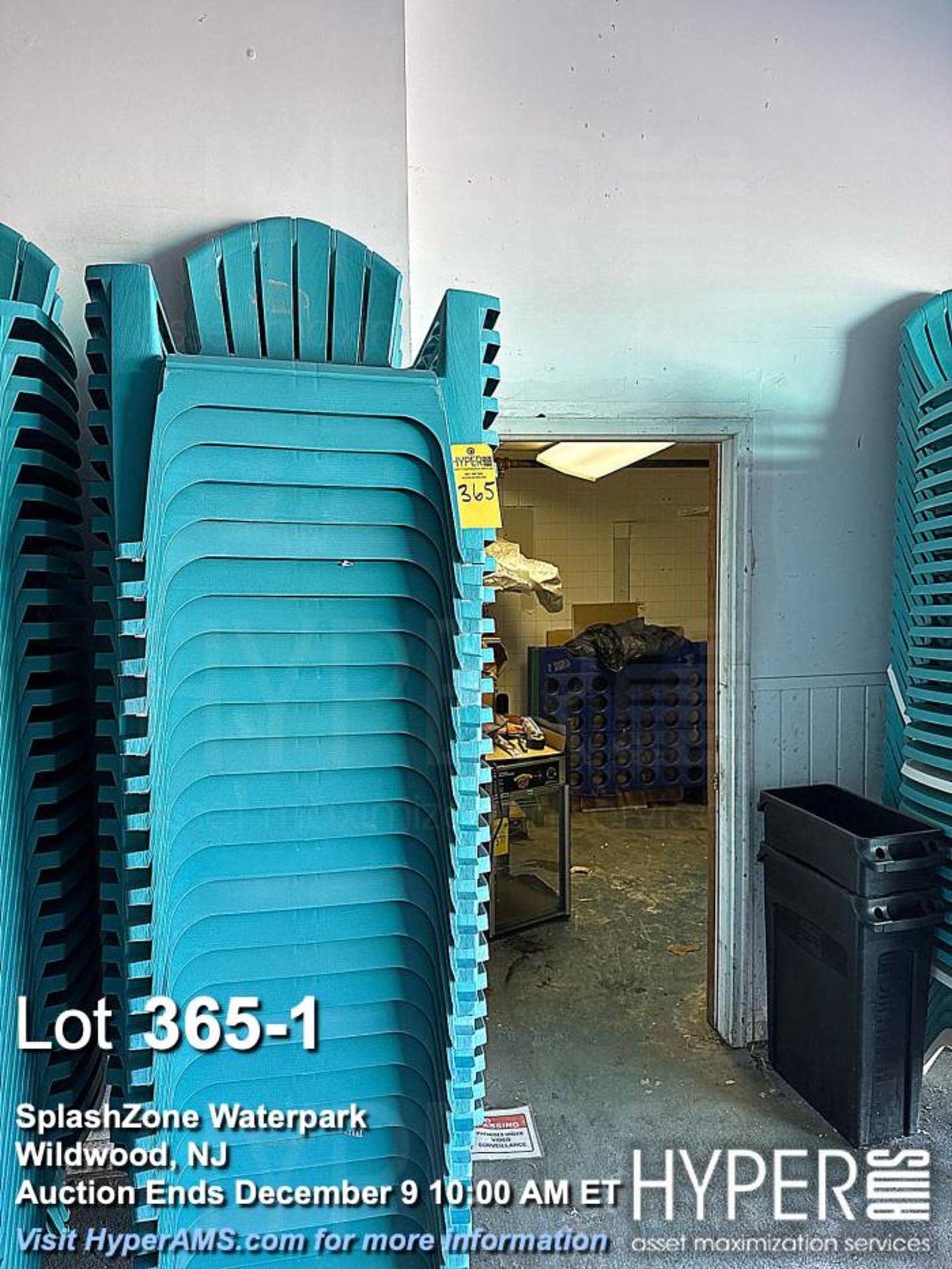 Lot of (25) Stackable Outdoor Plastic Adirondack Chairs