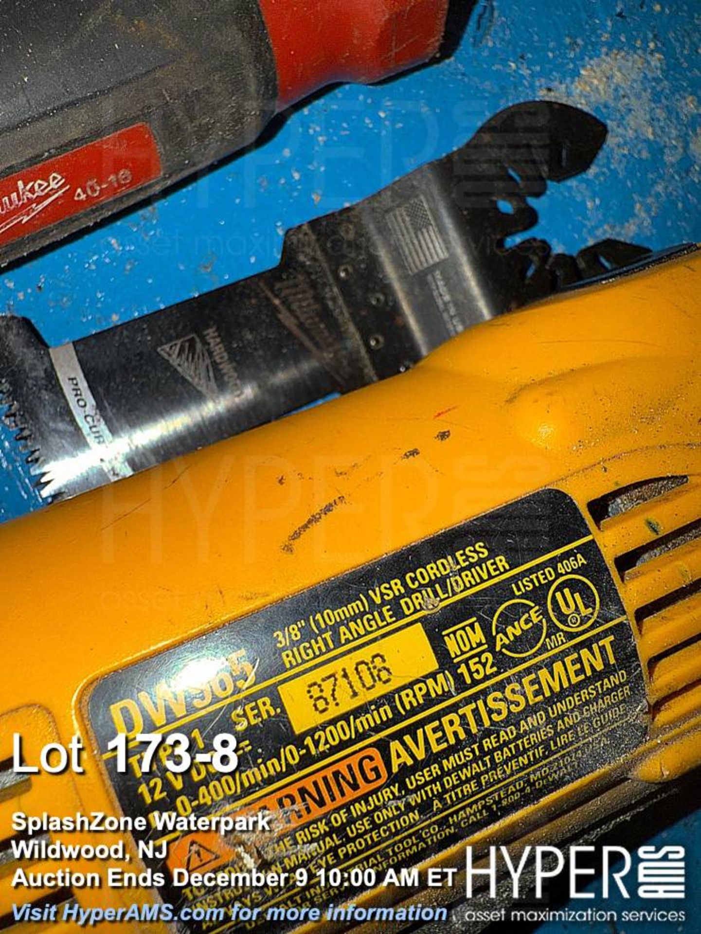 Large lot cordless tools: DeWalt Cordless Drill/Driver Set, DW959, DW960, DCF840, DC790, DCD703, DCD - Image 8 of 8