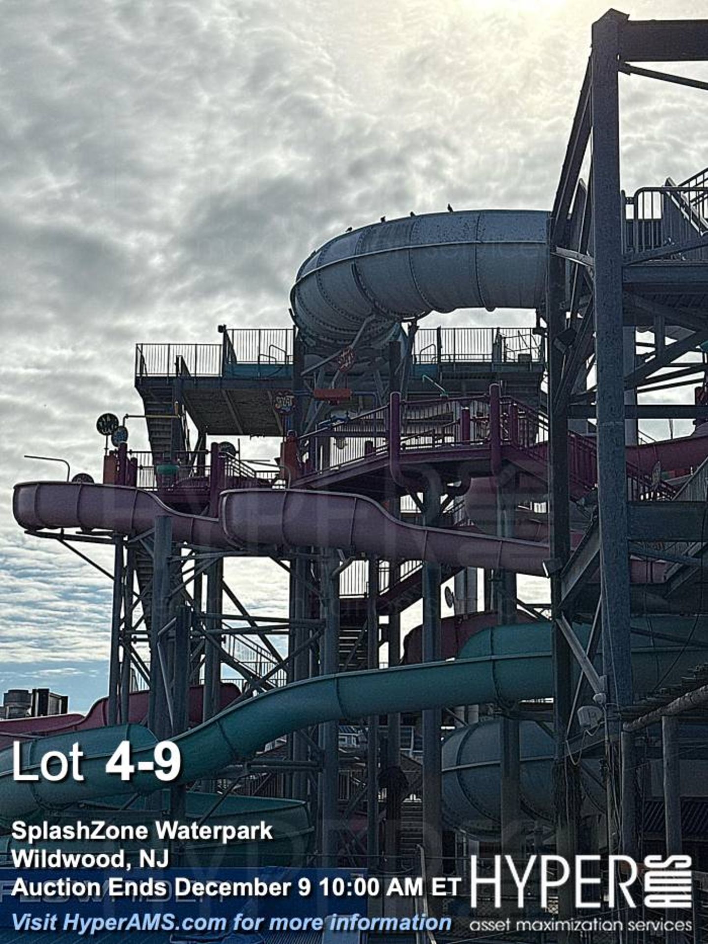 WhiteWater West Industries Slide attraction with (6) slides including "B" and "C" towers, bridges, w - Image 9 of 60