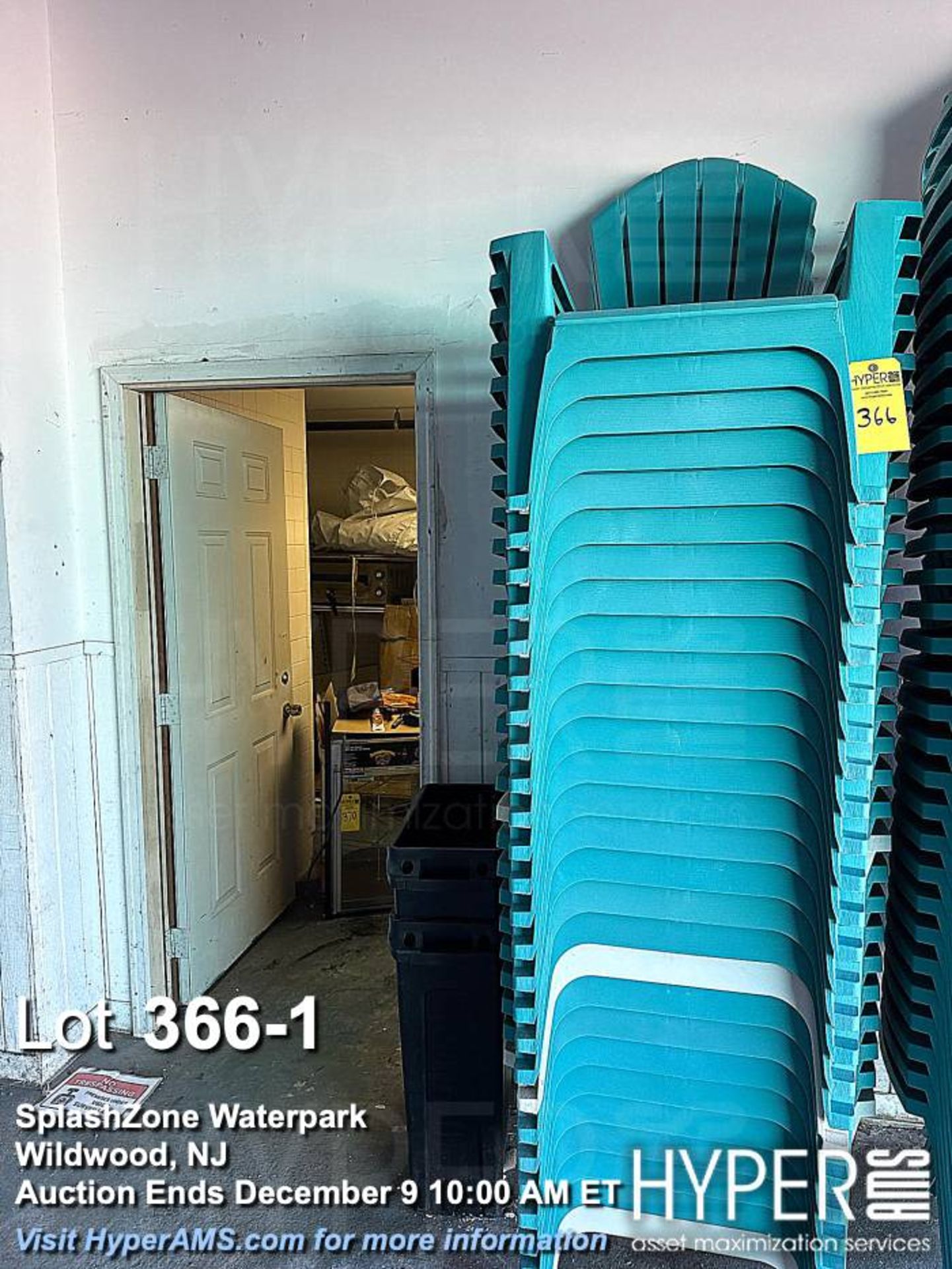 Lot of (25) Stackable Outdoor Plastic Adirondack Chairs