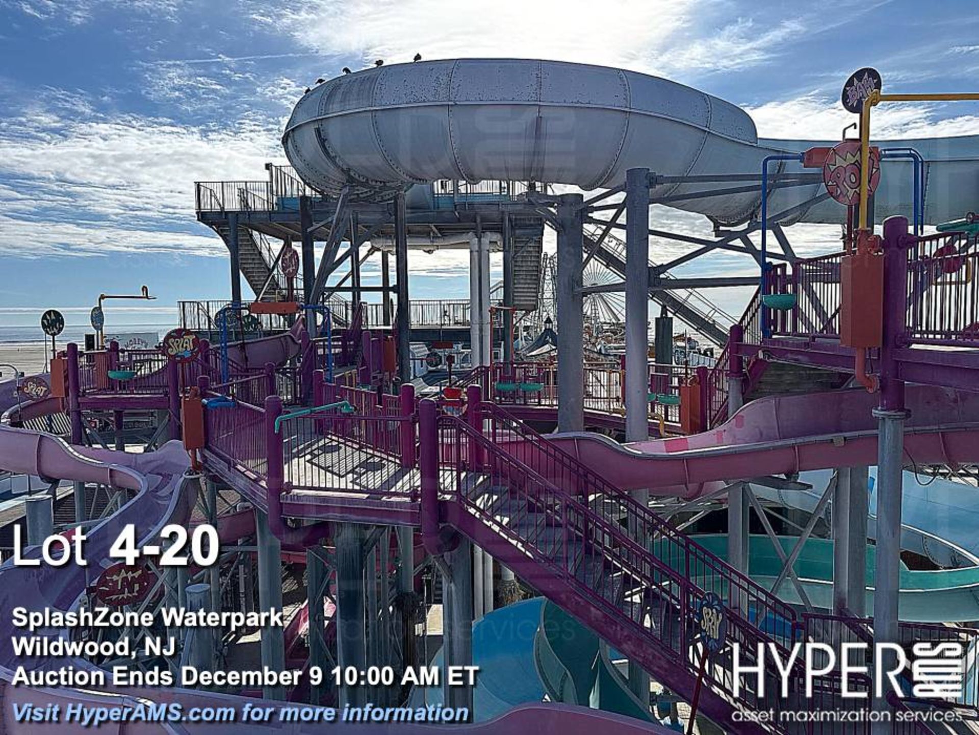 WhiteWater West Industries Slide attraction with (6) slides including "B" and "C" towers, bridges, w - Image 20 of 60