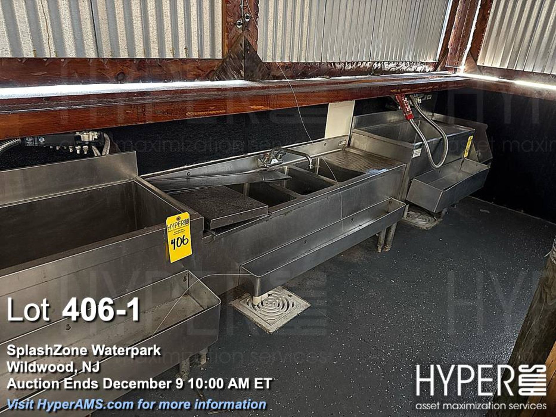 Lot bar sink combination: Supreme Metal & John Boos Commercial Stainless Steel Sink Units, NSF Certi