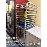 Commercial Aluminum Bakery Rack, 20-Sheet Pan Capacity