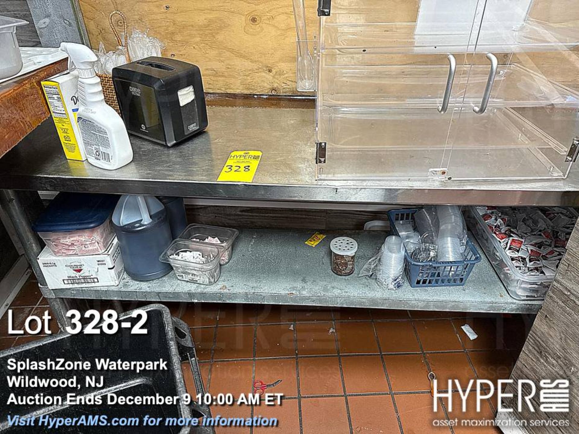 Lot (3) SS prep tables (2) @ 6', (1) @ 3' - Image 2 of 4