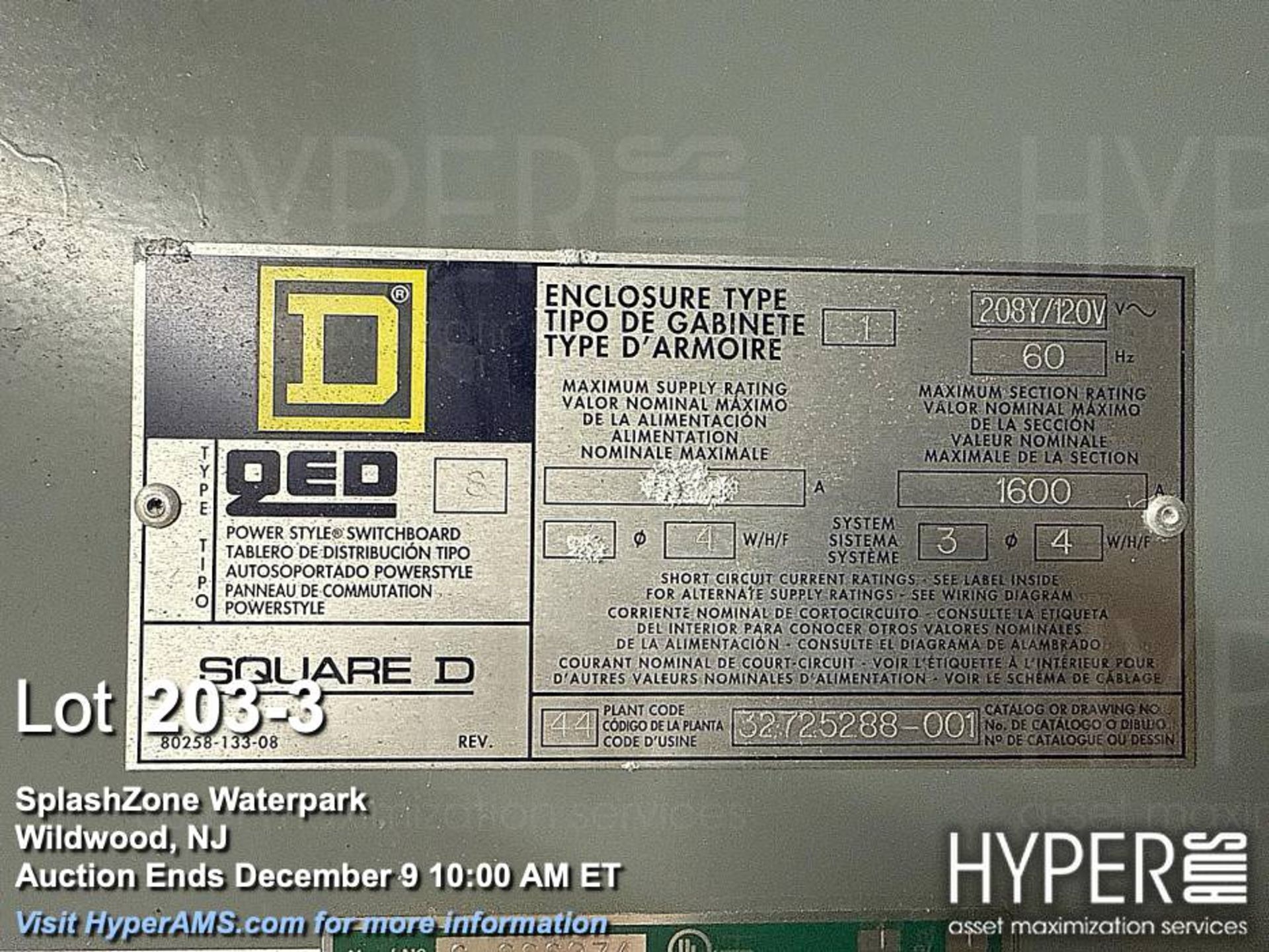 Lot of Electrical Switch Gear as pictured including: Square D Model 6 Motor Control Center, 500 kVA, - Image 3 of 14