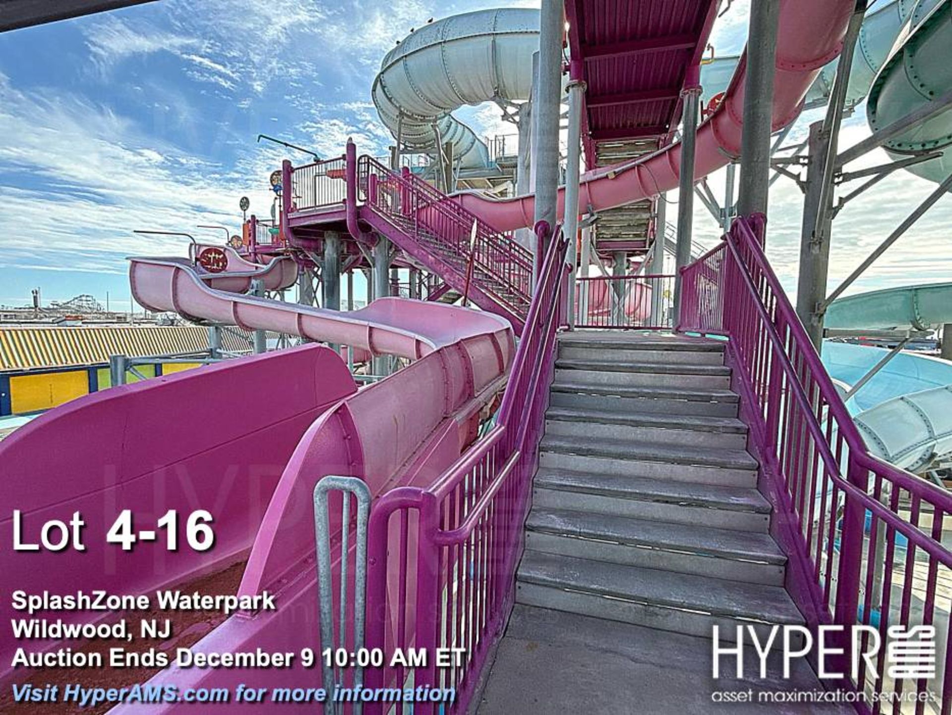 WhiteWater West Industries Slide attraction with (6) slides including "B" and "C" towers, bridges, w - Image 16 of 60