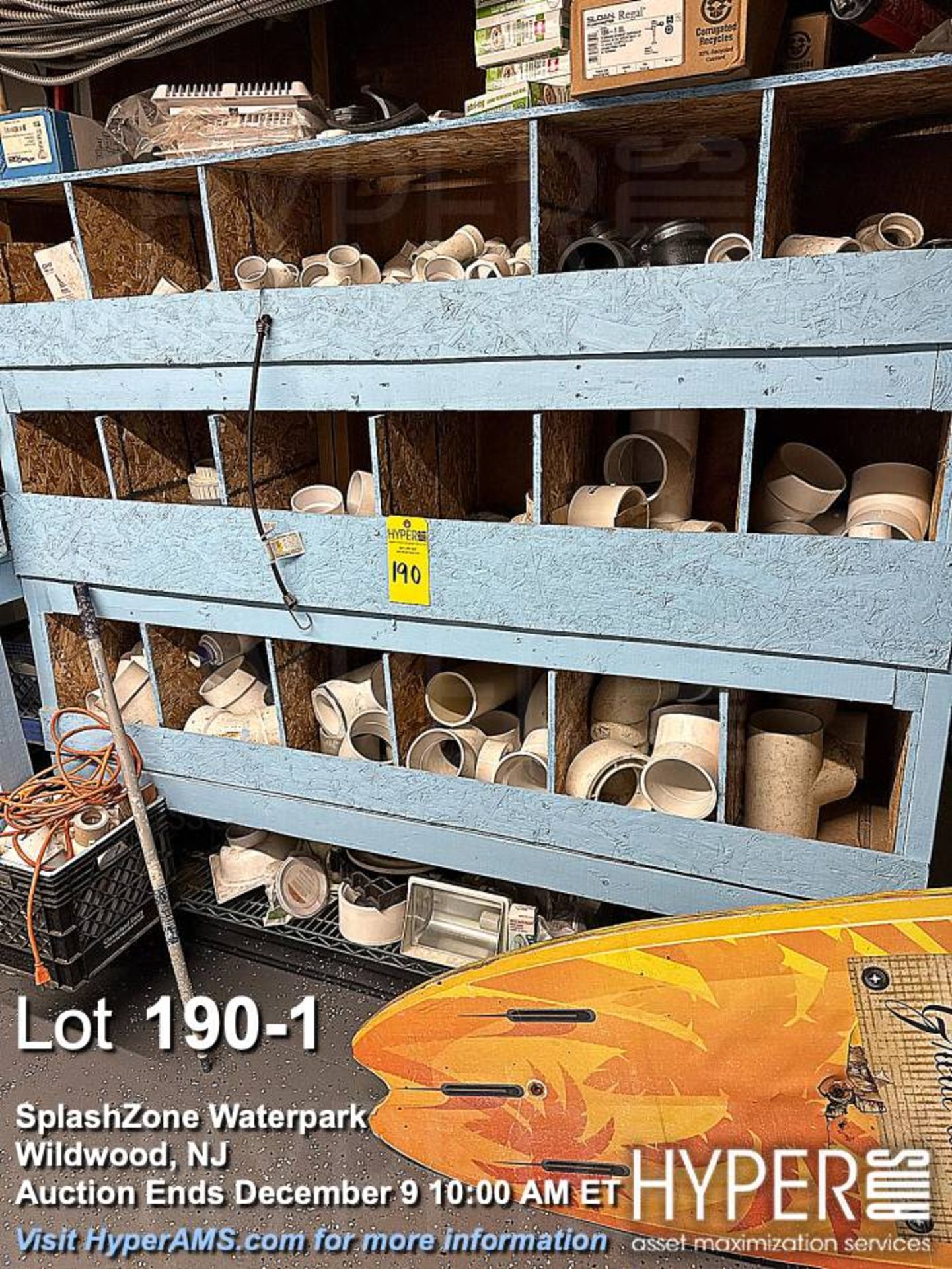 Lot of PVC Pipe Fittings Assortment, Various Types, White