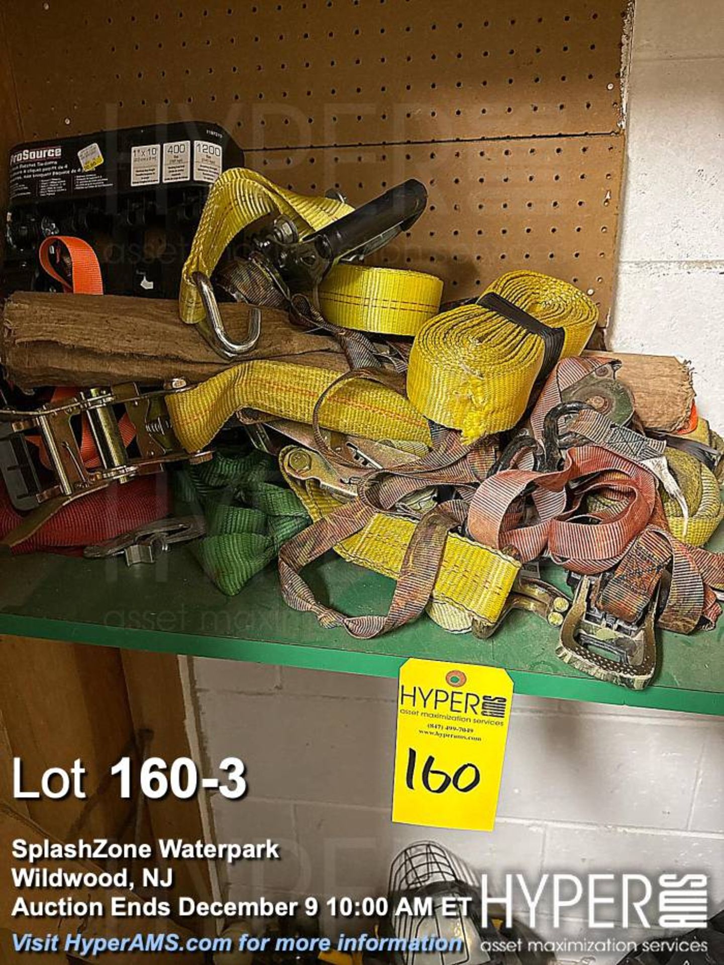 Lot of Assorted Hardware and Tools, Includes Straps, Ratchet Tie-Downs, Propane Cylinder - Image 3 of 5