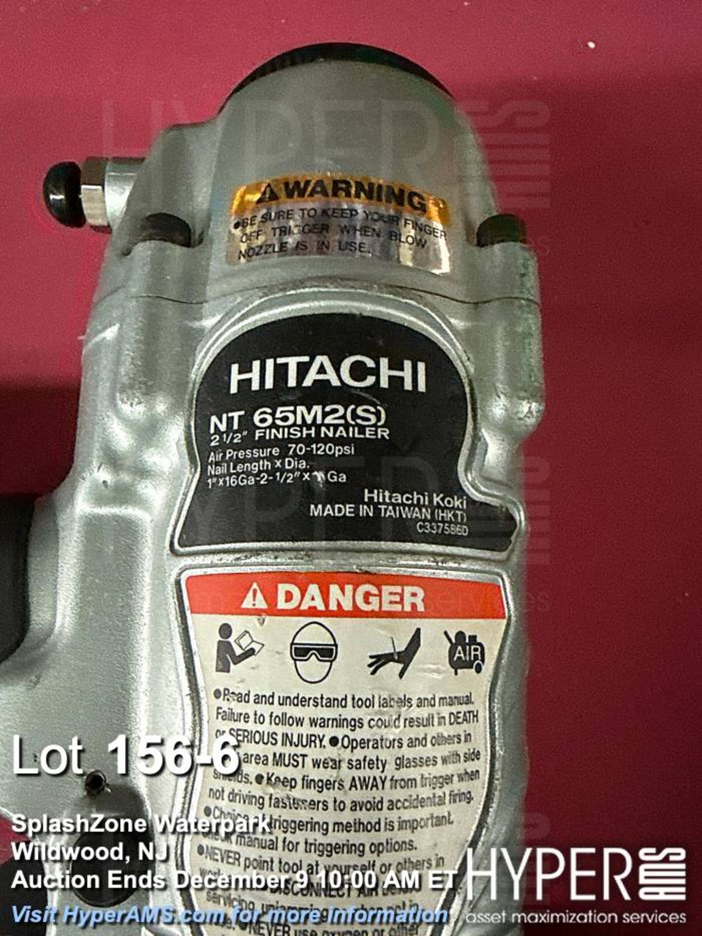 Lot of (3) nailers: Hitachi NT65M2(S) & Porter-Cable FN250B Pneumatic Finish Nailers - Image 6 of 6