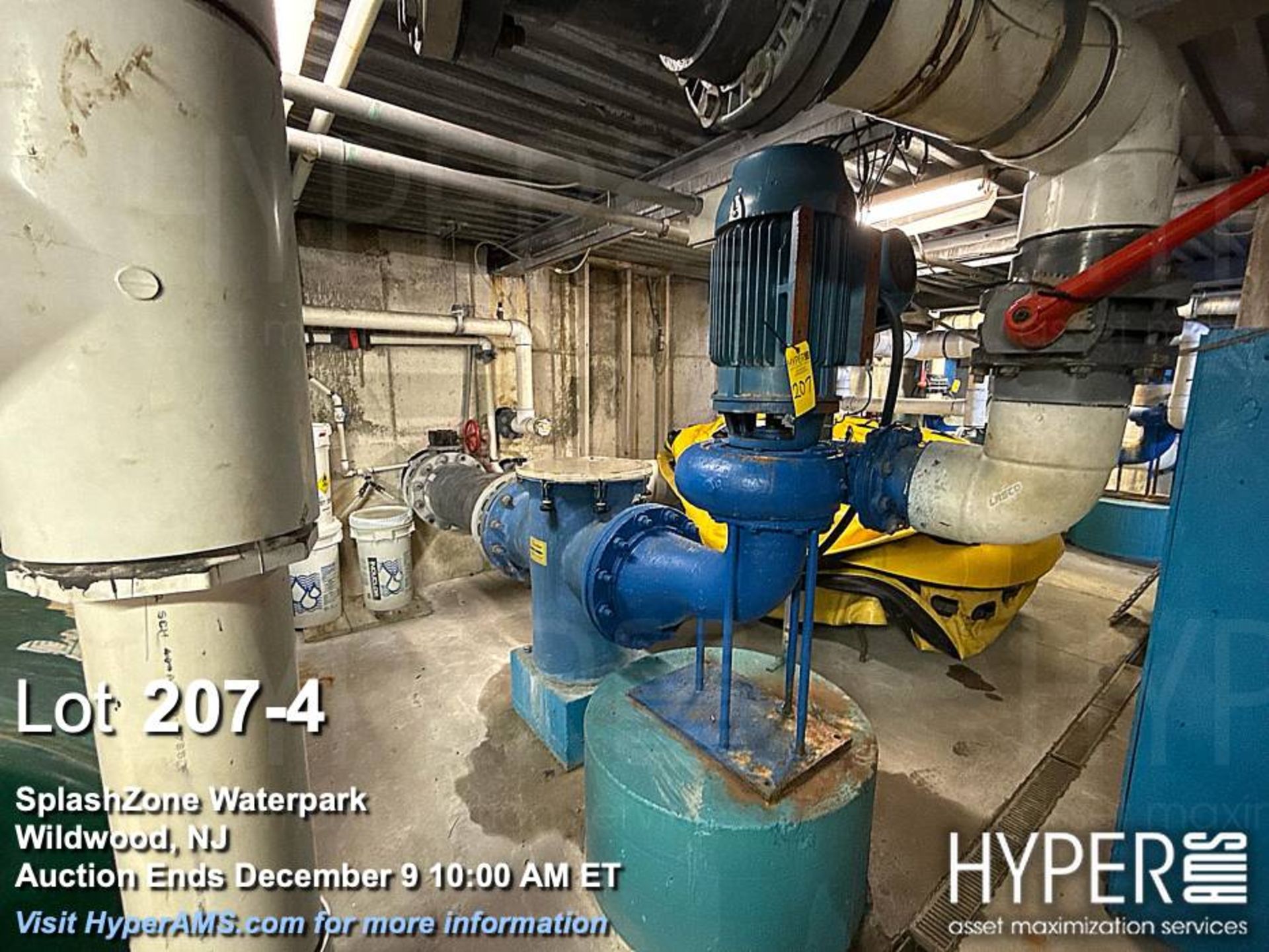 Neptune-Benson Model 2631 filter basket and pump, 25 HP motor - Image 4 of 4