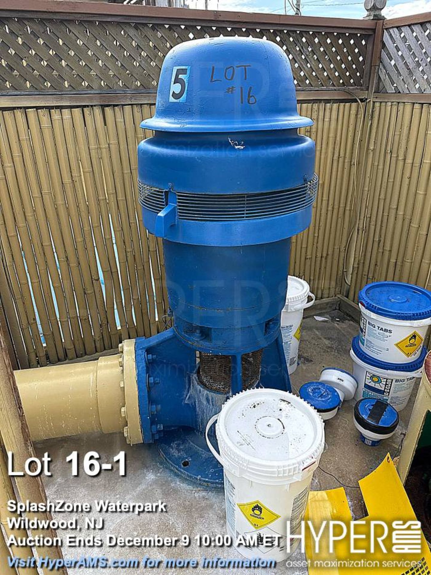 Marathon 60HP motor, model 364VTDB7036 with attached water pump with Sulzer JTS water 14DC pump/ 60F