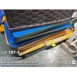 Blue & Orange EVA Foam Exercise Mats, Textured, Approx. 68"x24", storage bin