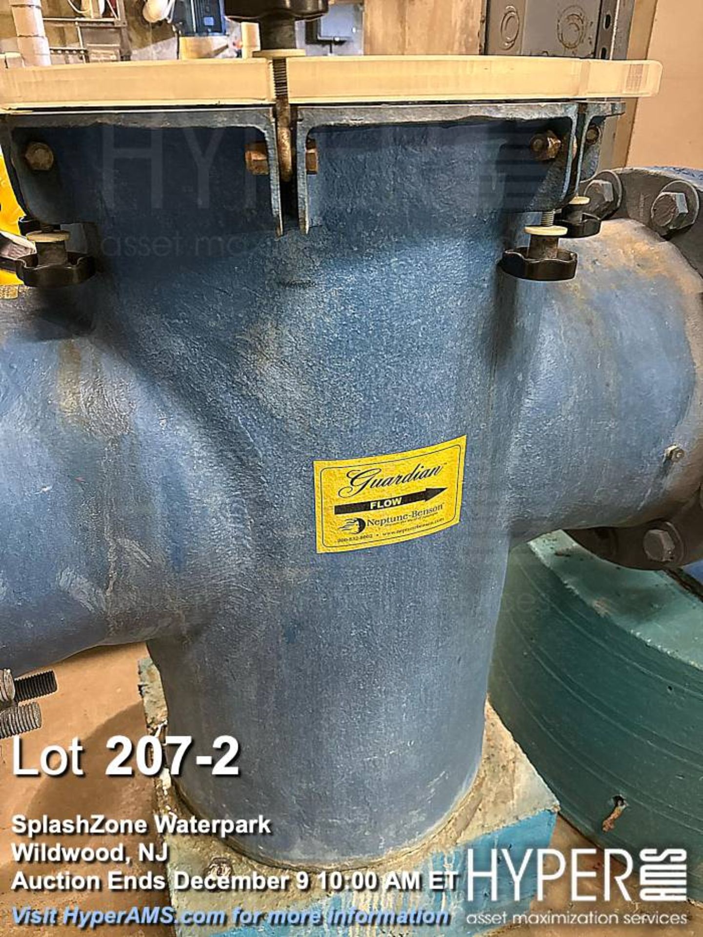 Neptune-Benson Model 2631 filter basket and pump, 25 HP motor - Image 2 of 4