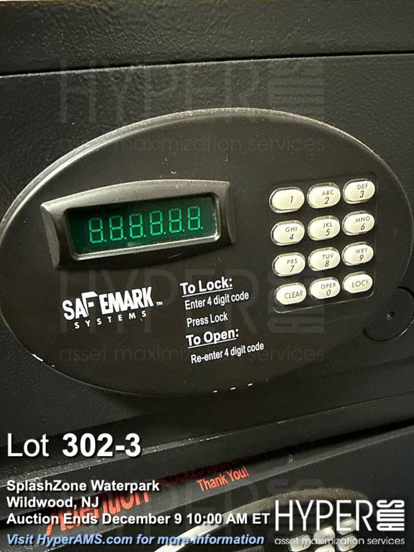 Lot (2) Safemark Systems EHO Electronic Safe with (1) Handheld Programmer - Image 3 of 3
