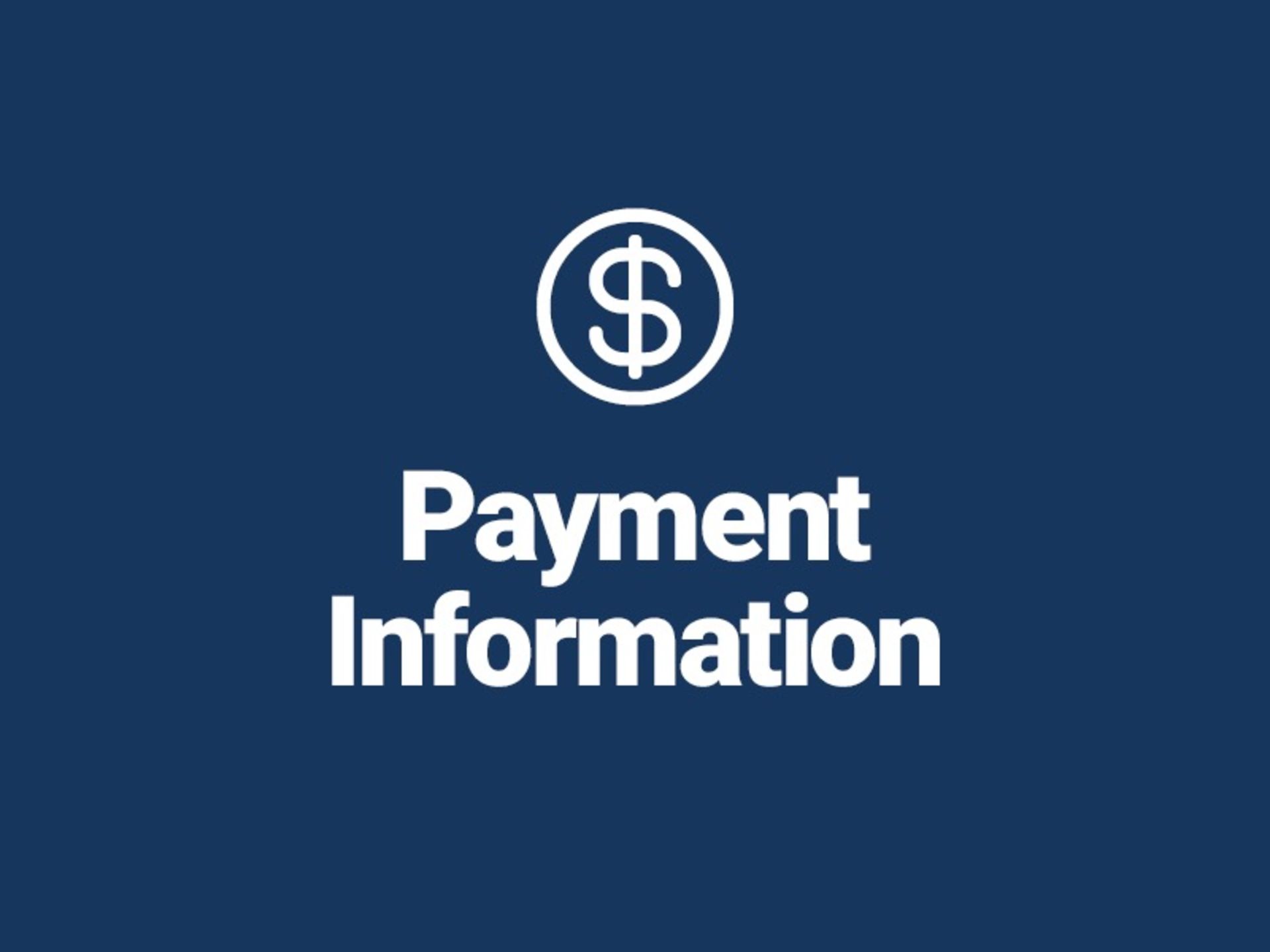 Payment Information - Invoices