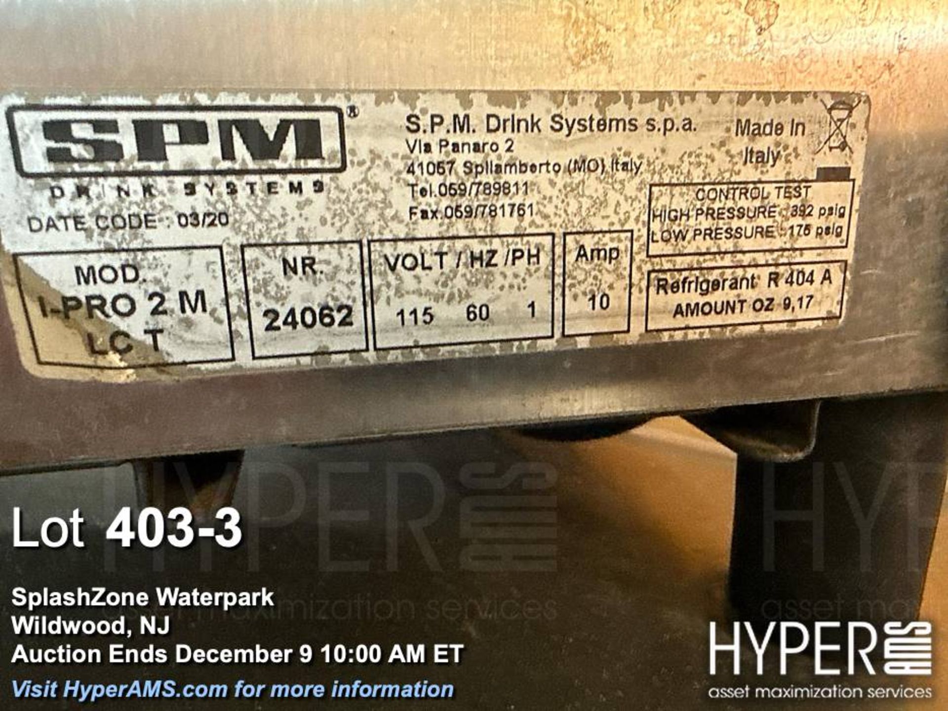 SPM Drink Systems I-Pro 2 M LCT, Dual Tank, Commercial Slush Machine - Image 3 of 5