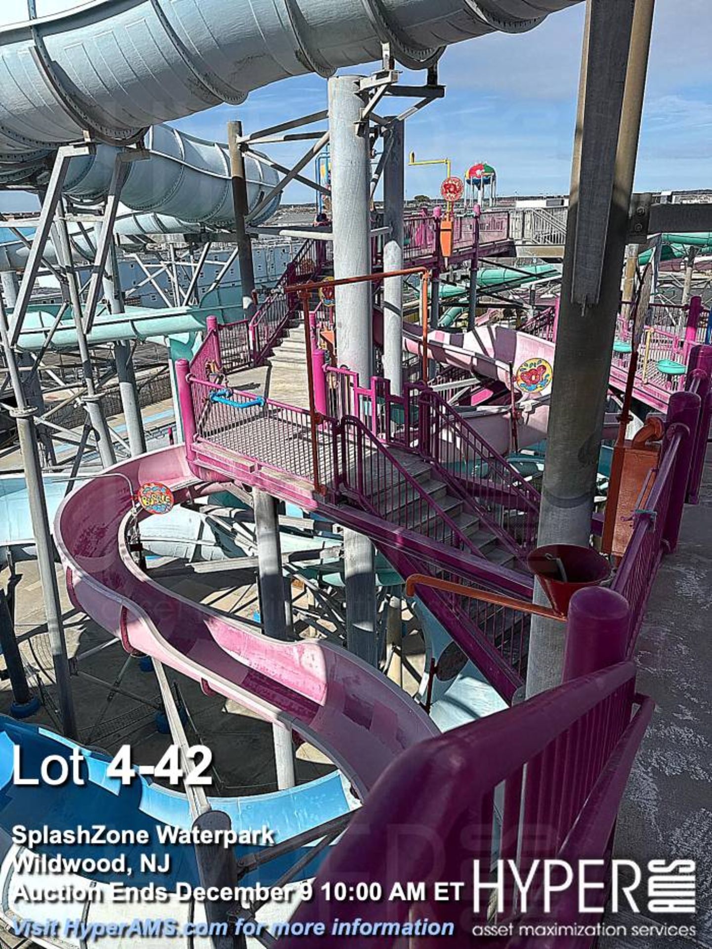 WhiteWater West Industries Slide attraction with (6) slides including "B" and "C" towers, bridges, w - Image 42 of 60