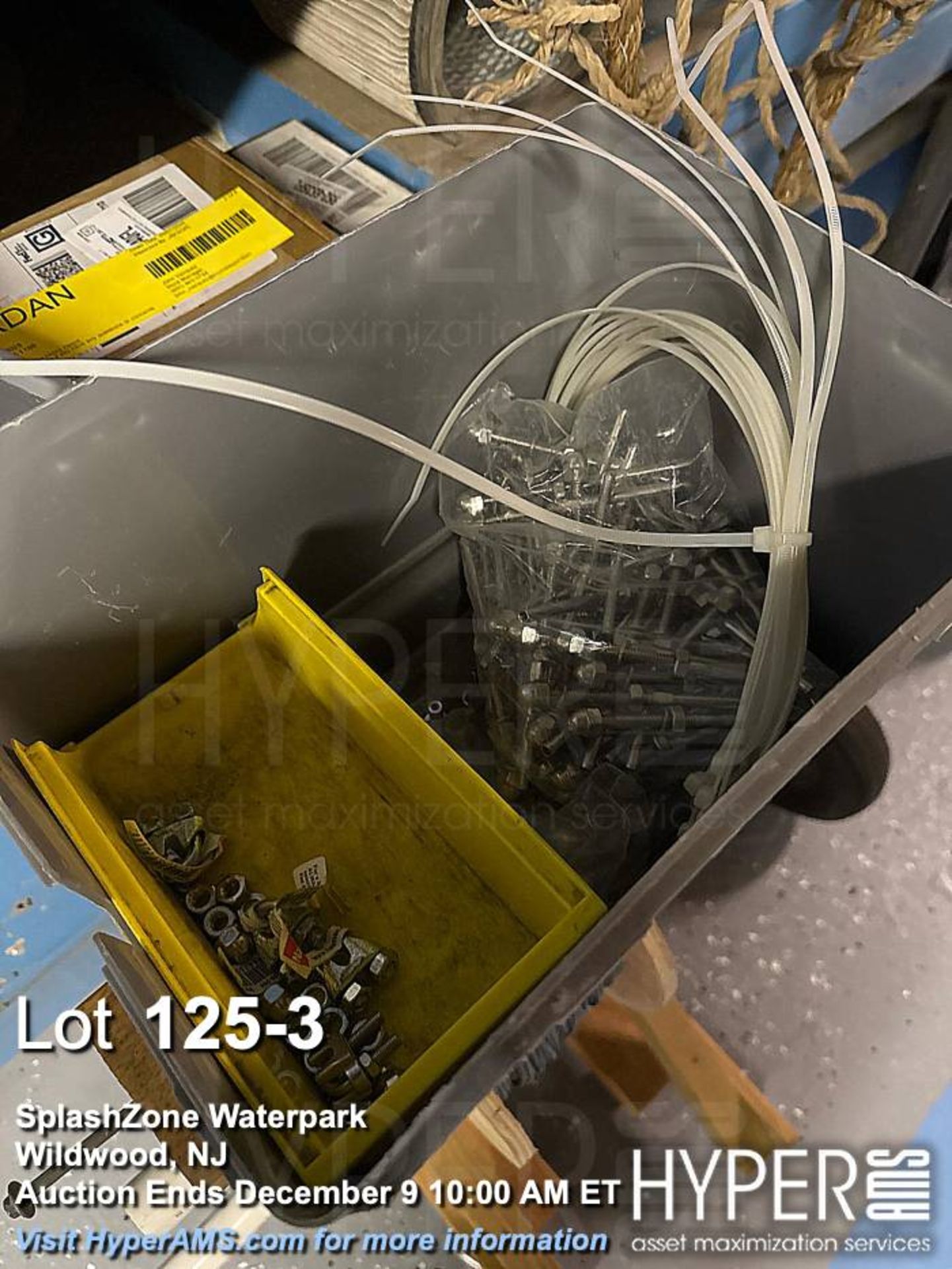 Lot: Steel Wire Rope Spool with Tensioning Accessories - Image 3 of 3