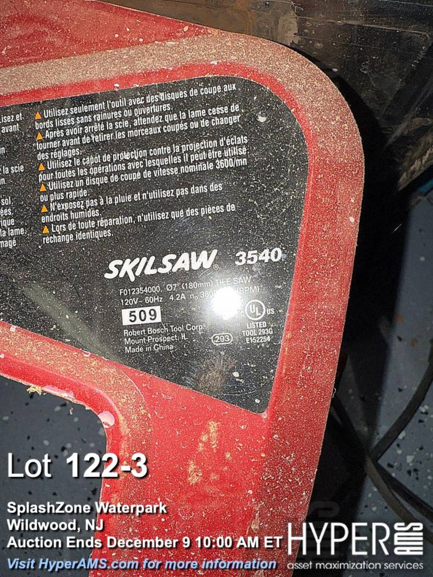 Skilsaw 3540 Tile Saw, 7-Inch Blade, 4.2A, 120V - Image 3 of 3