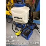 Kobalt 40V Backpack Sprayer, Model KBSP 1040B-03, Battery Powered