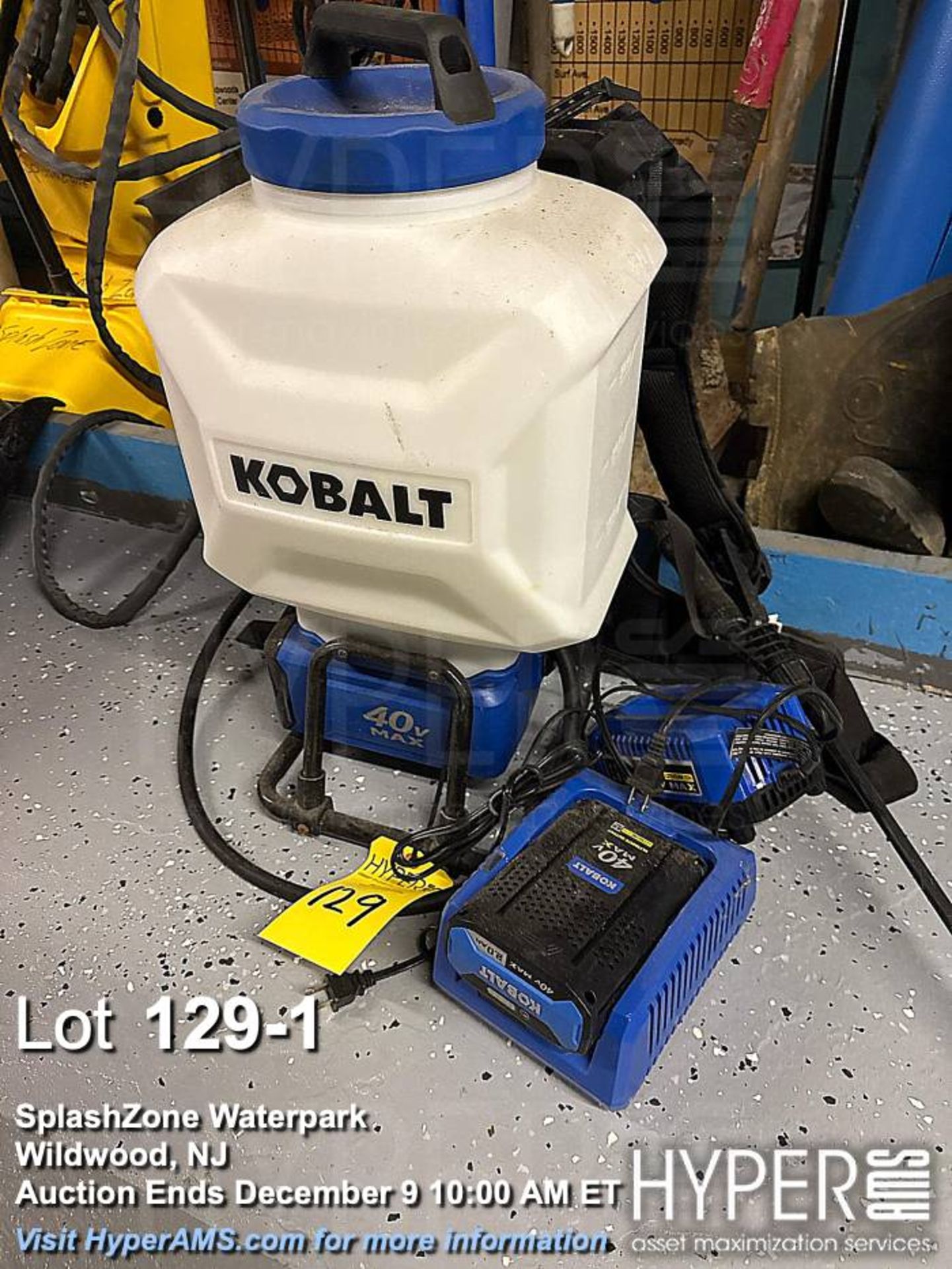 Kobalt 40V Backpack Sprayer, Model KBSP 1040B-03, Battery Powered