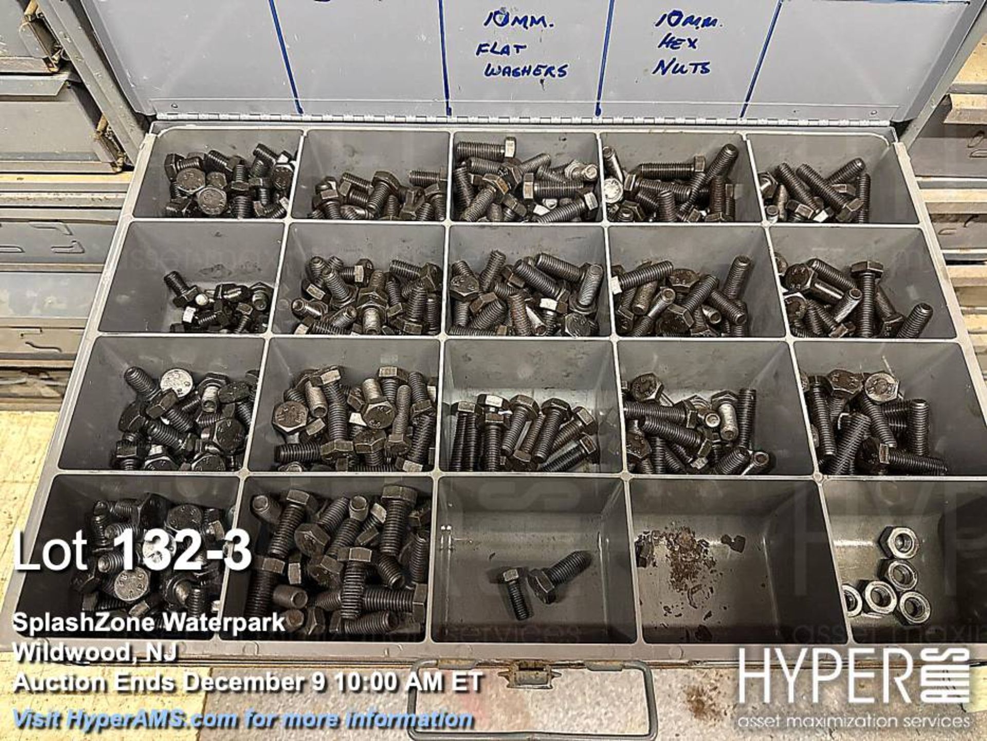 Metal Hardware Storage Cabinets with Assorted Fasteners - Image 3 of 5