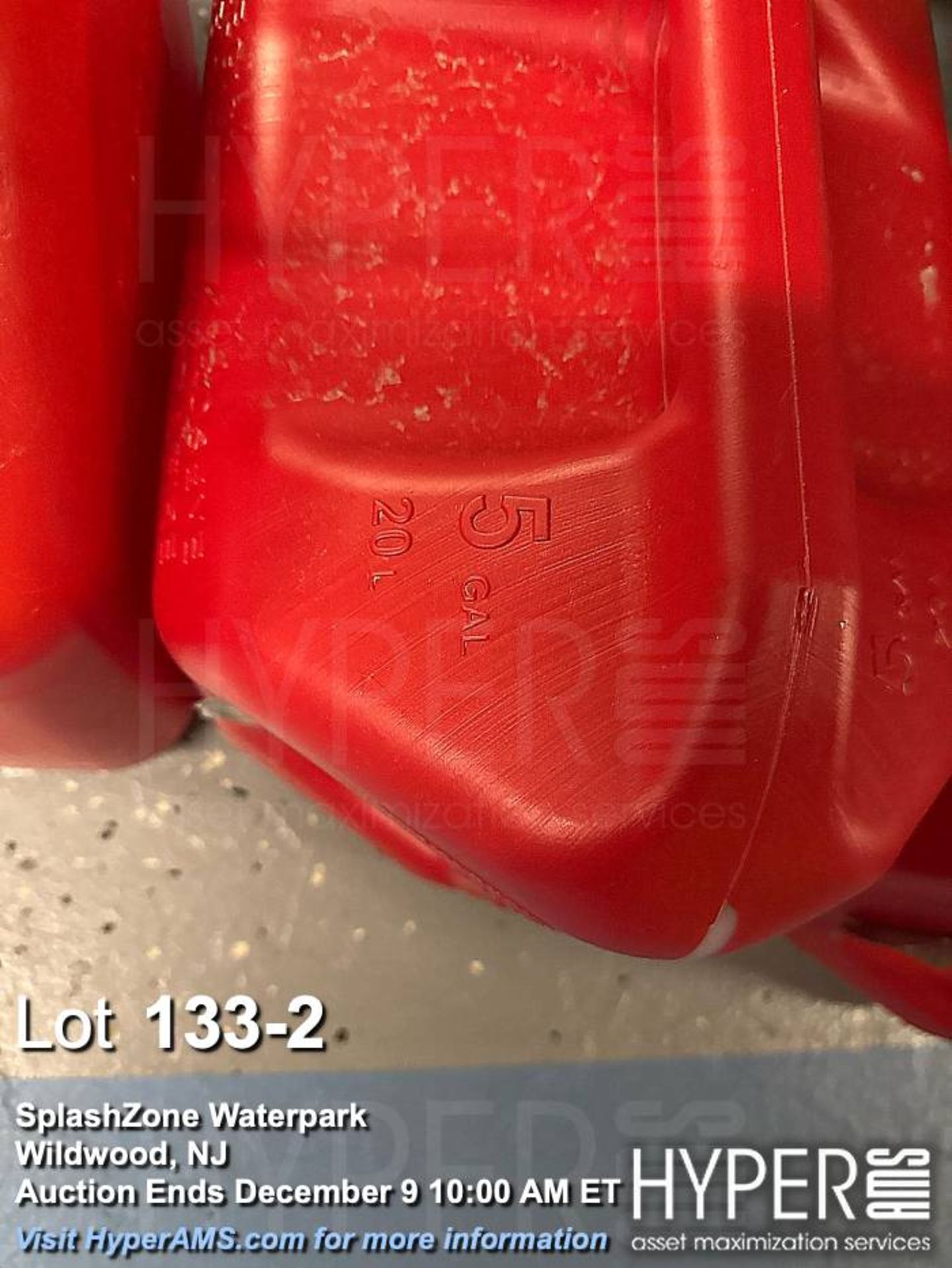 Lot o (4) No-Spill Gasoline Can, 5 Gallon Capacity, Auto-Stop Flow Control, USA Made - Image 2 of 3