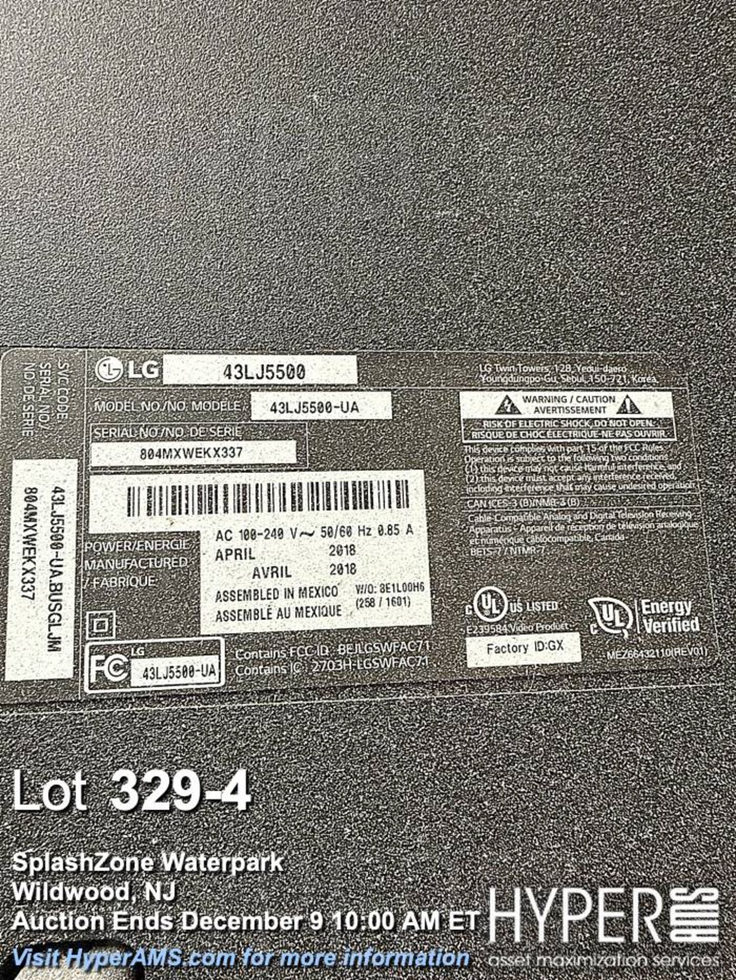 Lot (2) Flat screen TVs - Image 4 of 4