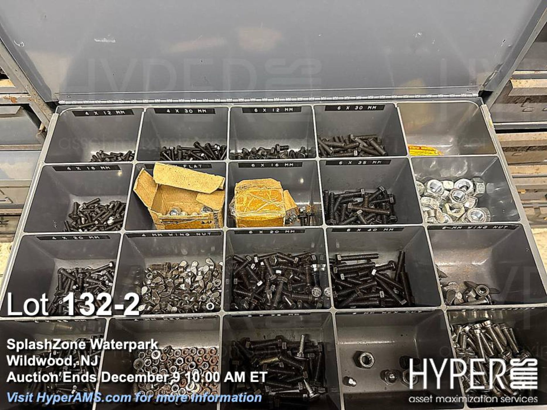 Metal Hardware Storage Cabinets with Assorted Fasteners - Image 2 of 5