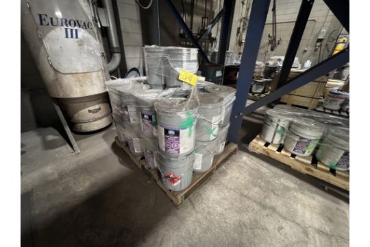 LOT OF (26) PPG HIGH PERFORMANCE COATING FAST DRY 4190 RED 65 GALLONS ...