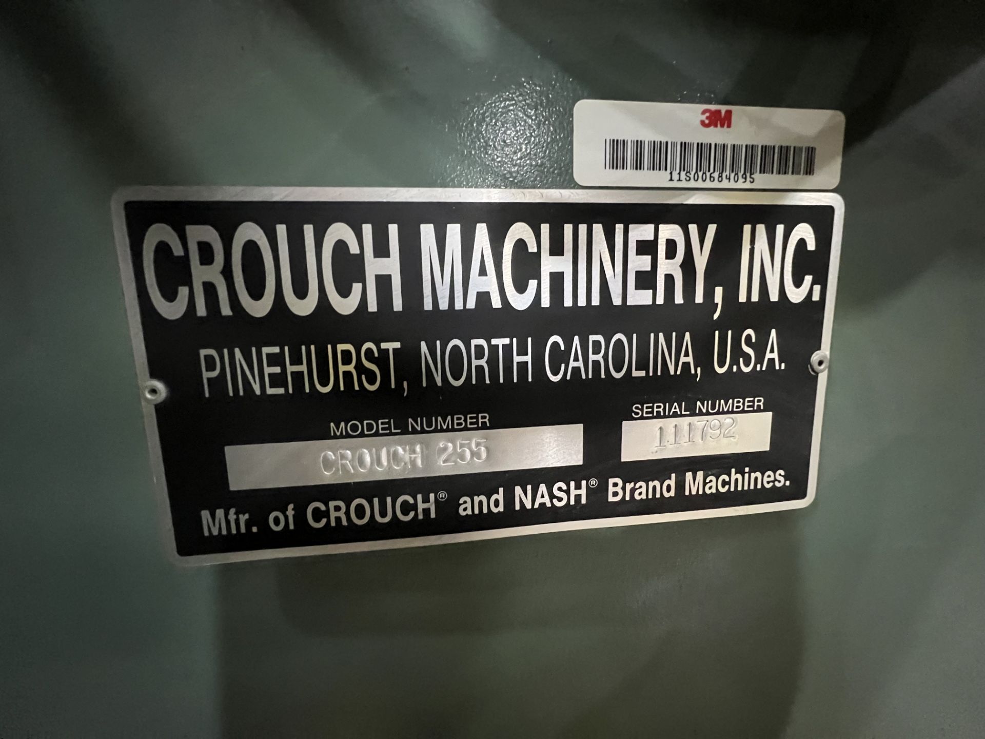 Spool Sander CRIYCG NACGUBERT CRIYCG 255 SPOOL SANDER, S/N 111792 (LOCATED AT 30 ...