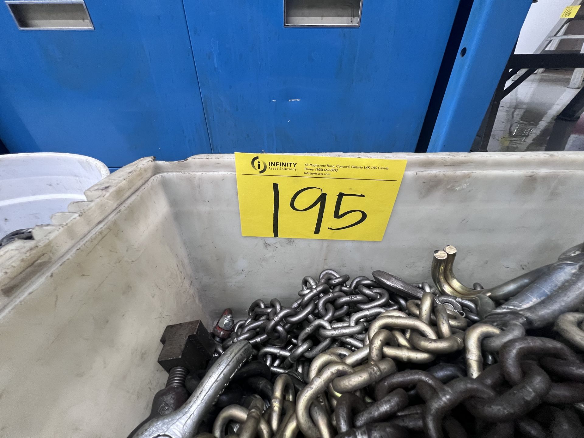 LOT OF APPROX. (10) RIGGING CHAINS