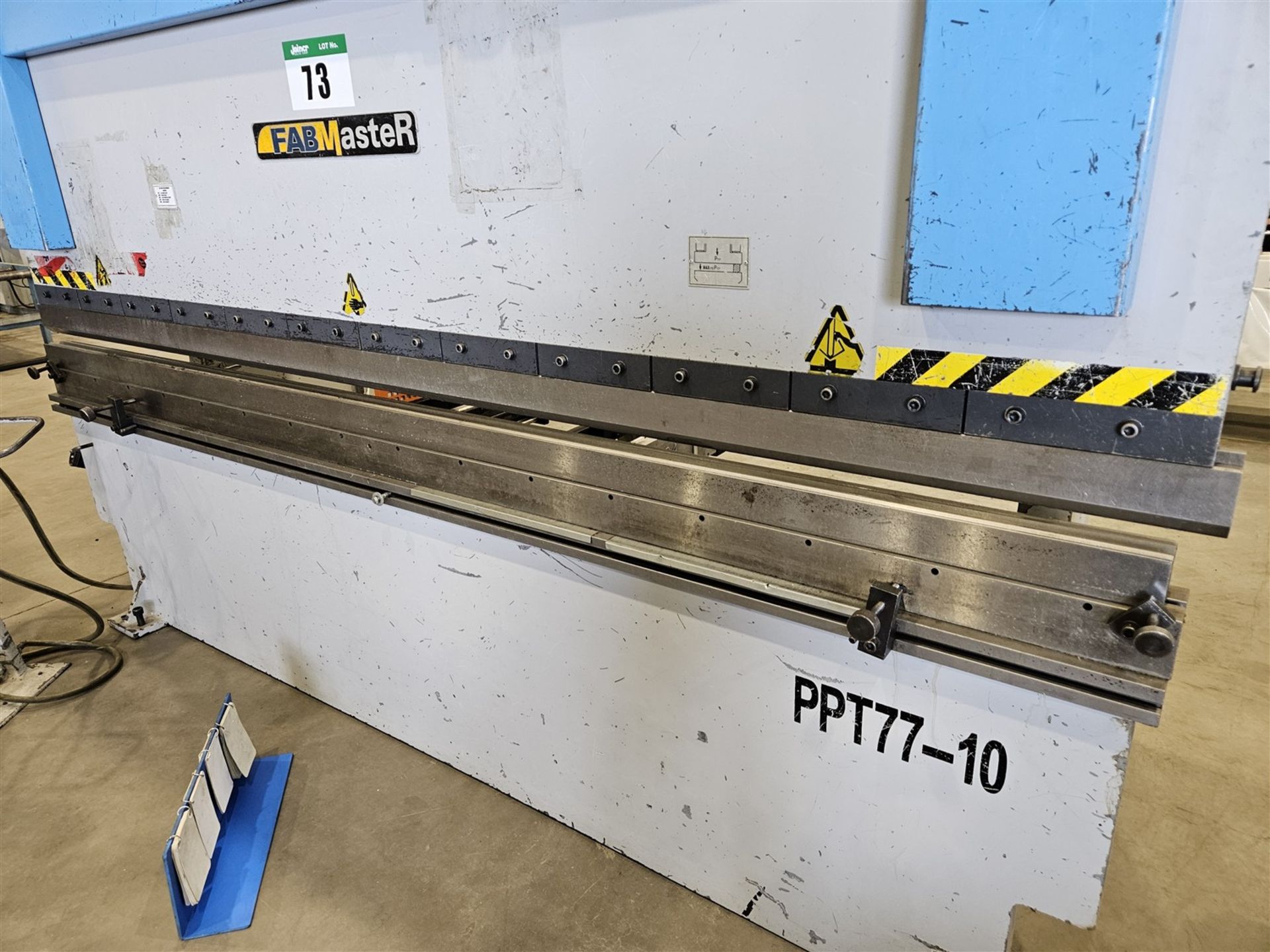 2006 YSD FABMASTER HDRAULIC PRESS BRAKE MOD. PPT 77-10, 77 TON X 10 FT ...