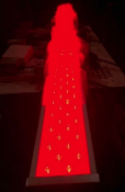 LOT OF APPROX. (90) 144 WATT RED, 71" LONG LED LIGHT STRIPS, $13,316 ORIGINAL COST (LOCATED IN