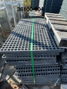 LOT OF APPROX. (607) SHEETS OF GREY FIBERGLASS REENFORCED PLASTIC GRATING, 27.22" X 48" BM119, $17,