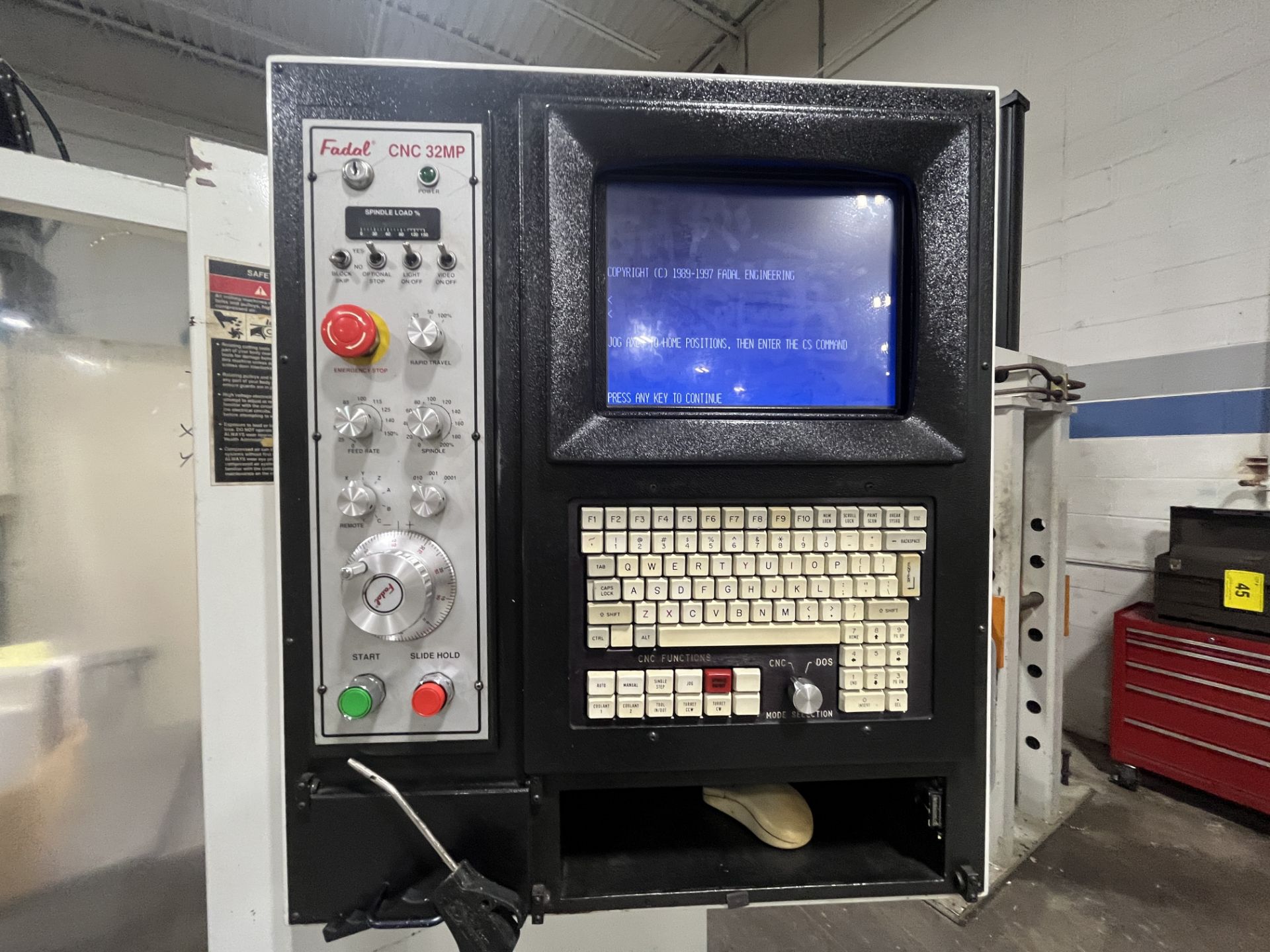 FADAL MODEL 906-1 VMC4020 CNC VERTICAL MACHINING CENTER, FADAL CNC 32MP ...