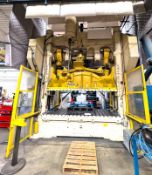 BLISS NO 8-124 TRYOUT PRESS, 300-TON CAP., LIGHT CURTAINS, TOLEDO QUIK-LEARN TONNAGE AND DEVIATION