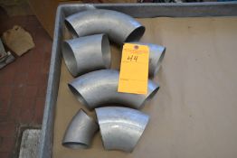 (1) 3", (1) 4", (2) 4.5" WELD ELBOWS, (2) 4" WELDS 90 DEGREE