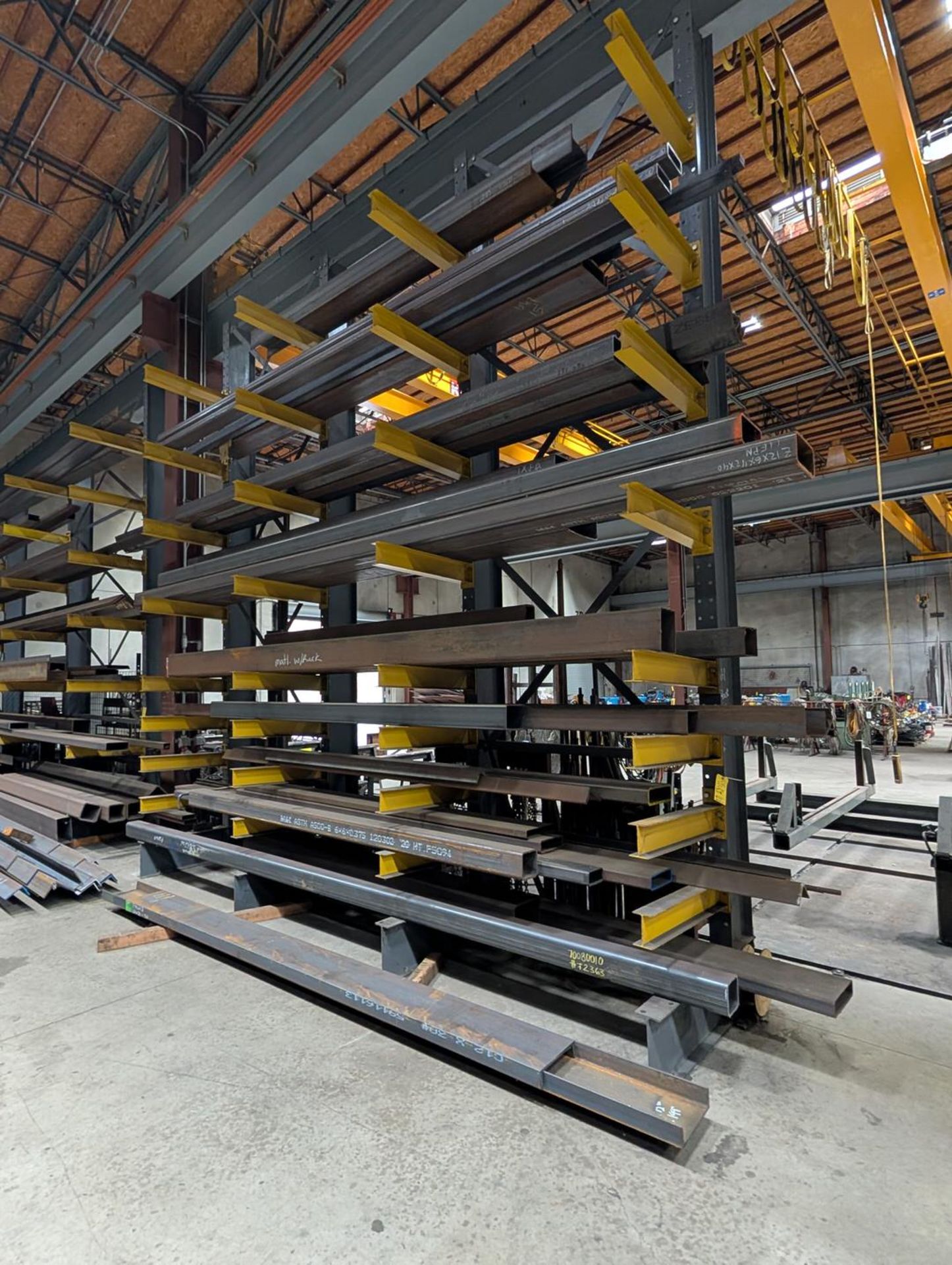 Assorted Raw Material W/ 4-Post Cantiliver Rack To Inlcude But Not ...