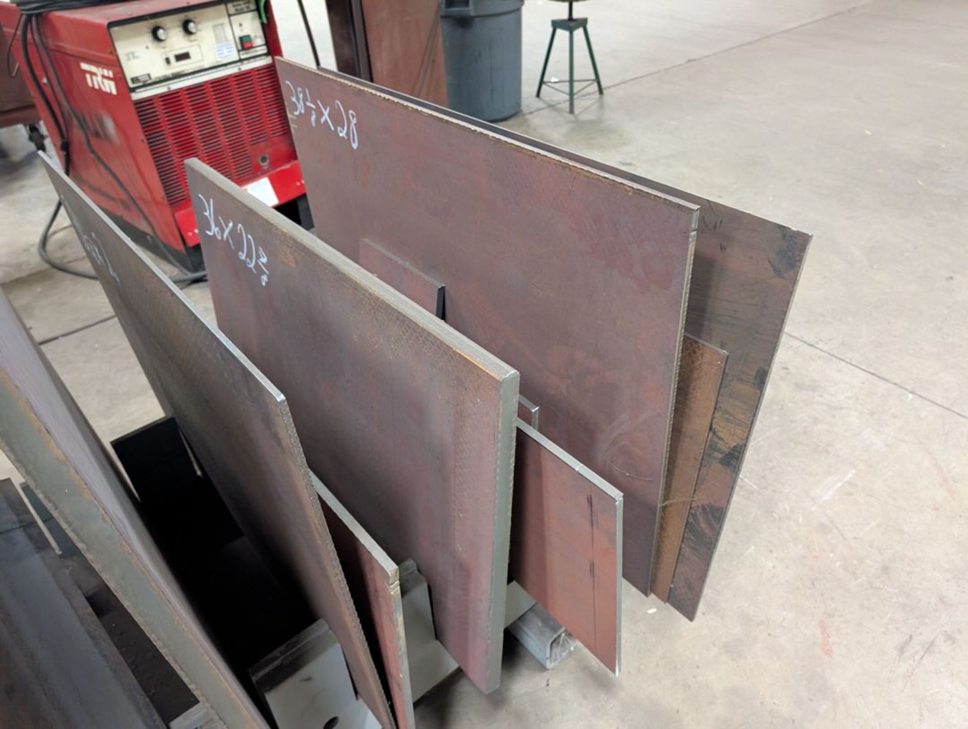 Sheet Offcut Rack Material Rack W/ Cut-Off Sheet Metal