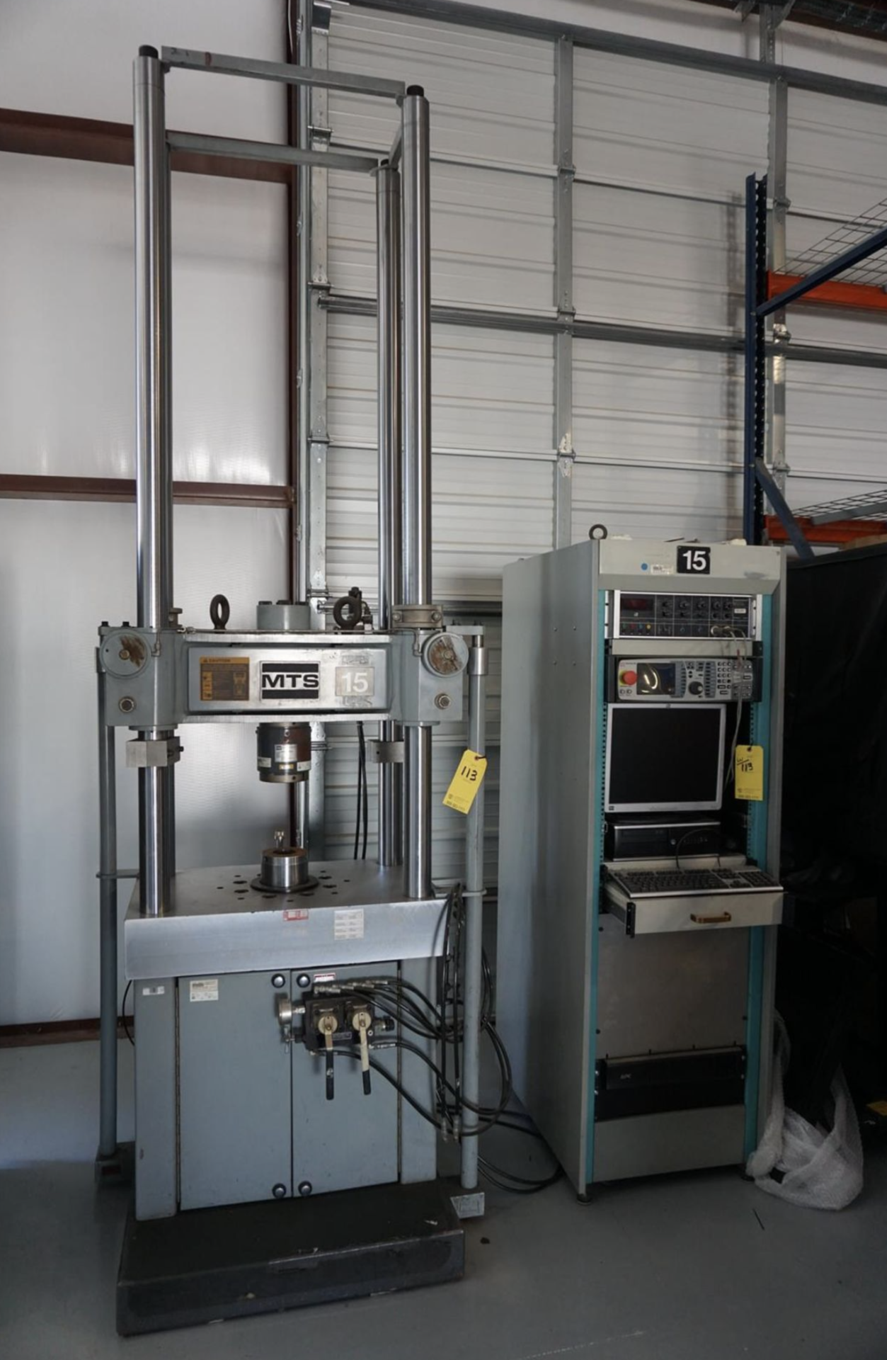 Mts 311 MTS MATERIAL SYSTEM MDL: 311.21 ASSEMBLY W/ MTS FLEX TEST SE CONTROLS