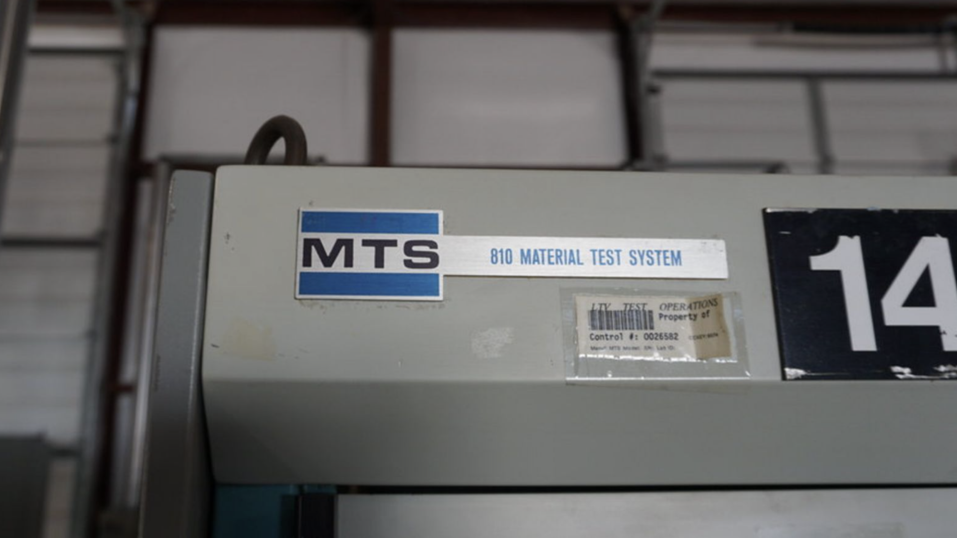 Mts 311 MTS MATERIAL SYSTEM, MDL: 311-21 ASSEMLY, MTS FLEX TEST SE CONTROLS
