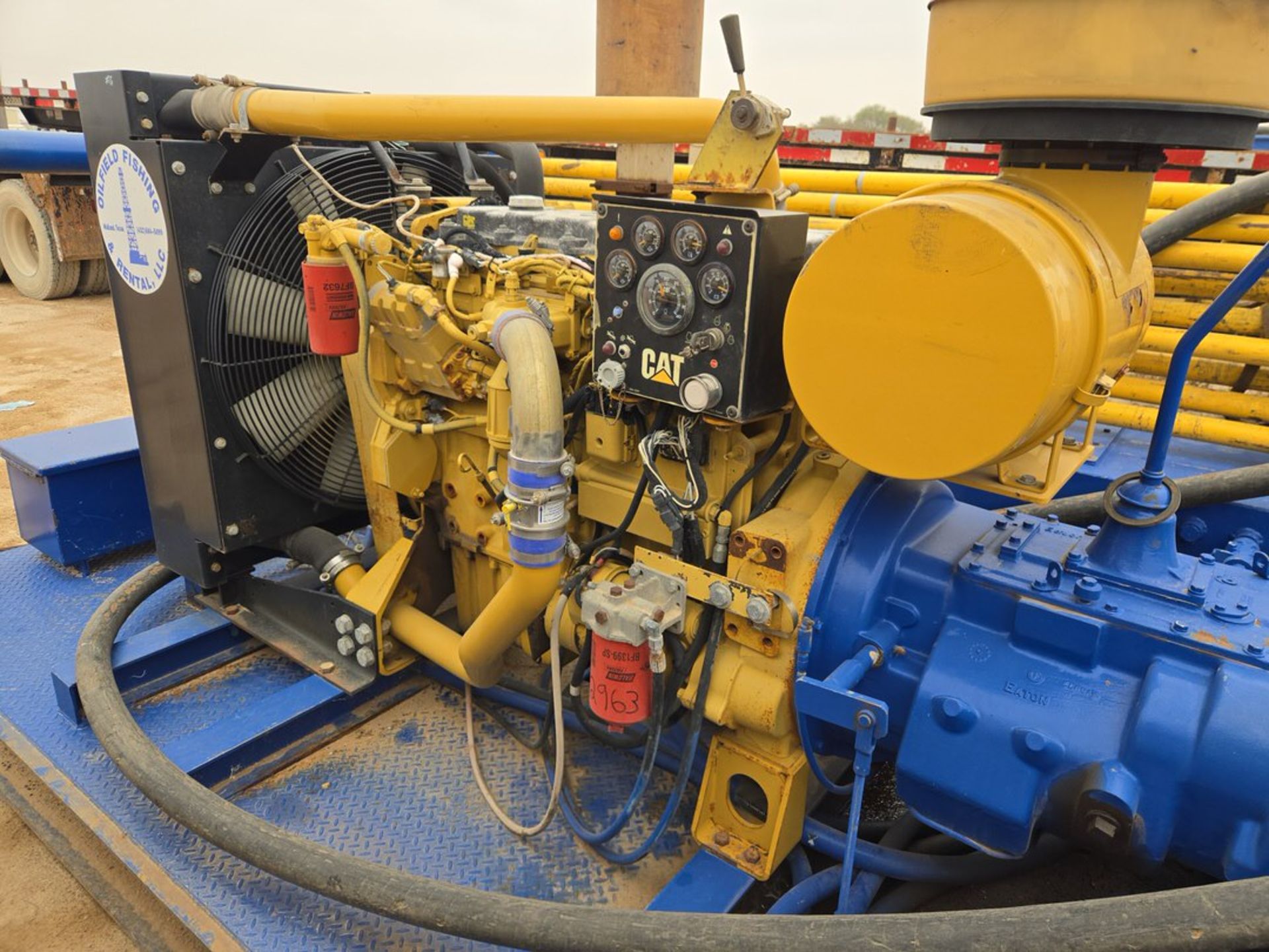 Eaton Engine Skid Mounted Reverse Unit Pump w/ Caterpillar Engine, Eaton ...