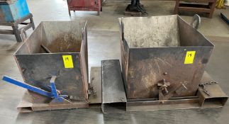 (2) Skidmount Dump Hoppers