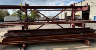 Material Rack, Canilever, 3 Level, 12.5'W x 8'D x 8'10"H, 4' Arm Length, (Rack Only)