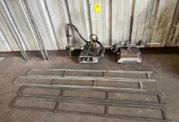 Profax Track Torch W/ Trolley, Gun, Hoses, Gauges, Track & Spare Trolley