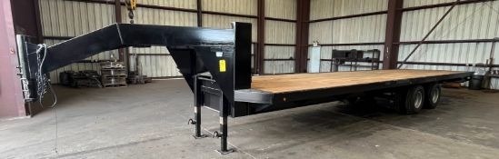 2005 American 32' Gooseneck, Tandem Axle, Flatbed Trailer, 6,600 Lb. Capacity,